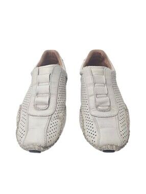PIKOLINOS White Perforated Slip-On Sneakers